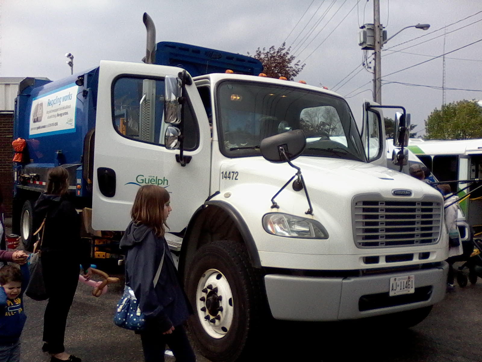 Robot Truck at municipal open house front