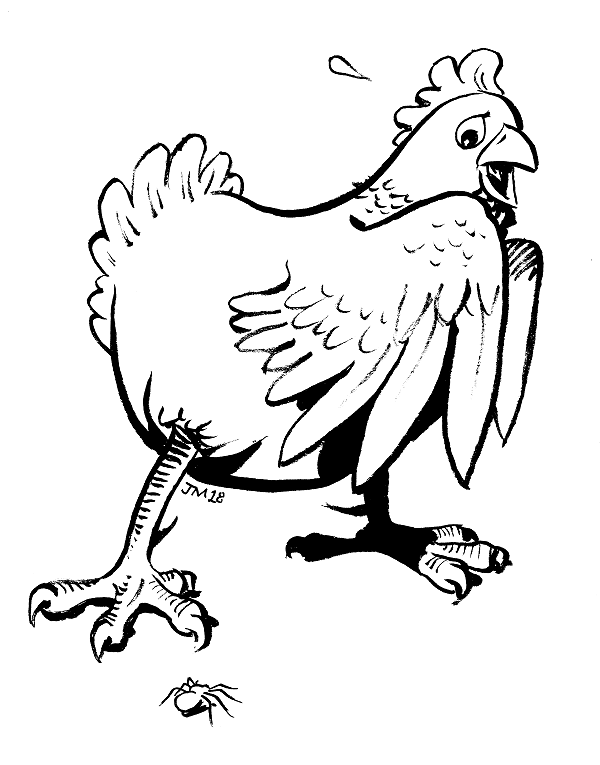 InkTober2018 Day 5 of 31 - "chicken"