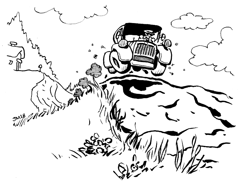 InkTober2018 Day 30 of 31 - "jolt"