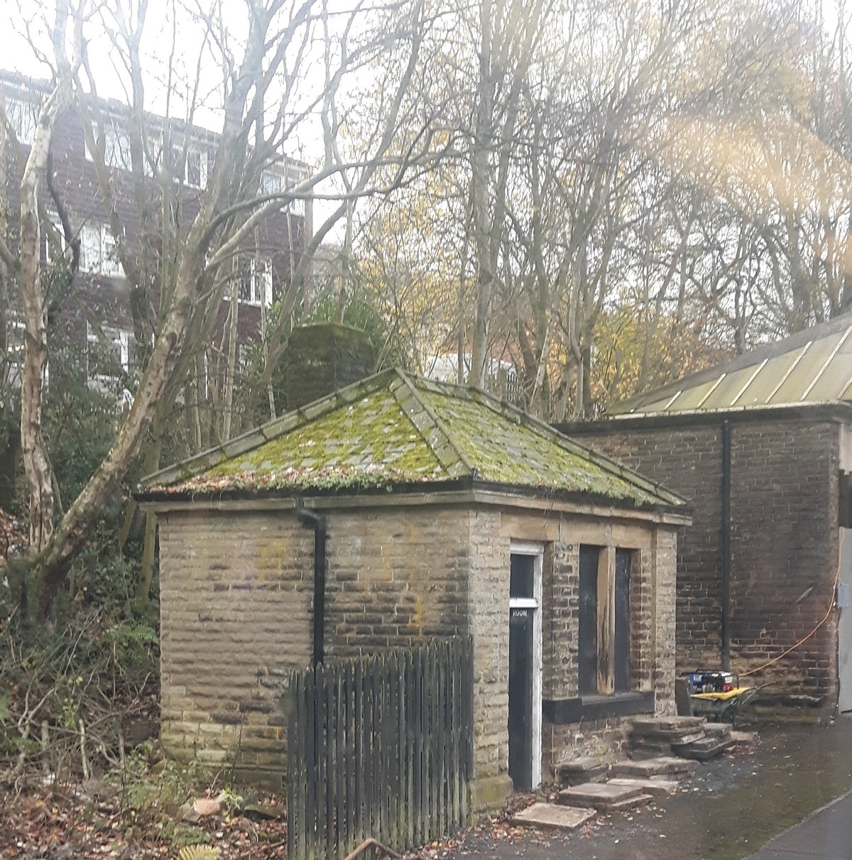 20181130g mossy roof at Hebden Bridge